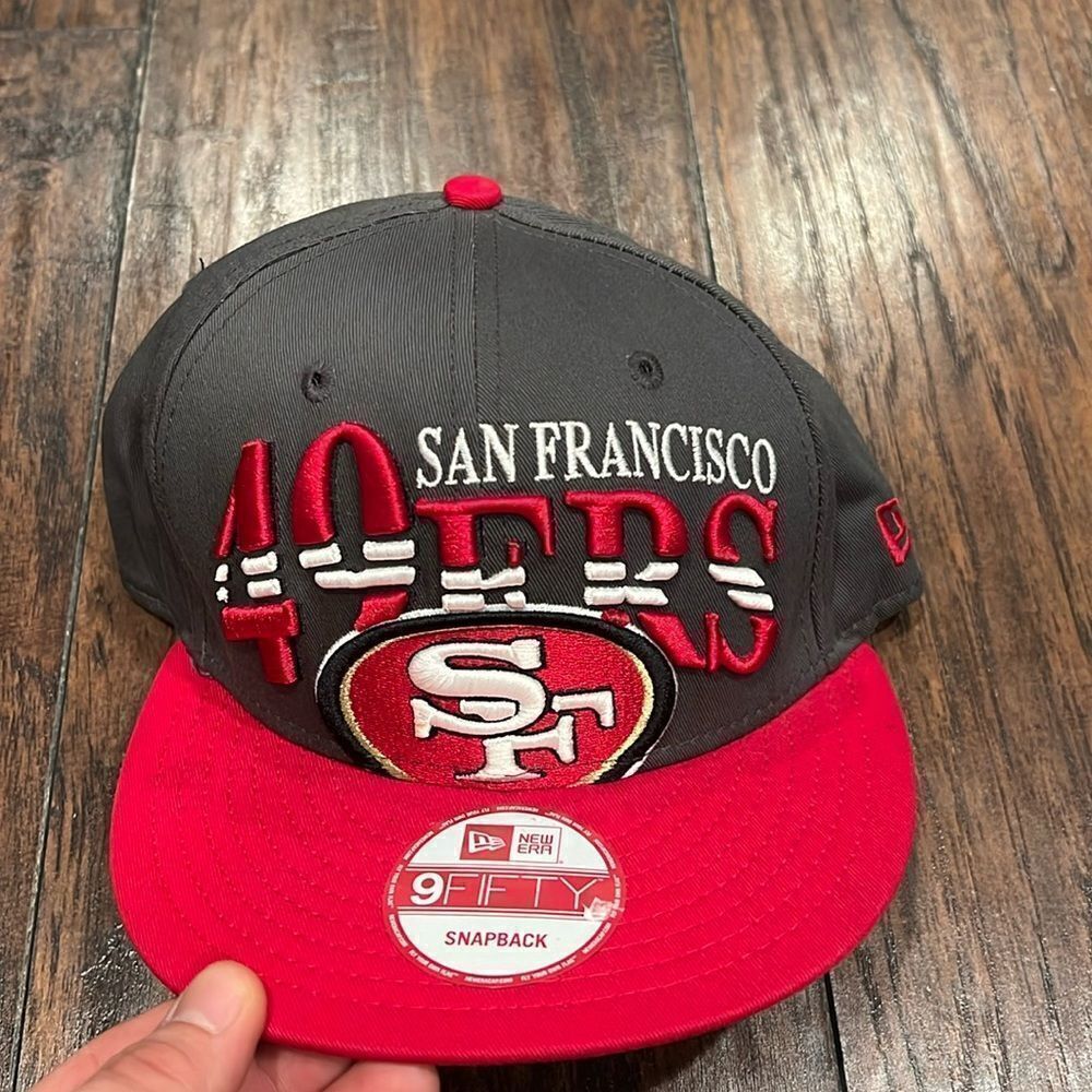San Francisco 49ers 3d Logo NFL Football Hat Gray New Era Snapback Snap 9FIFTY